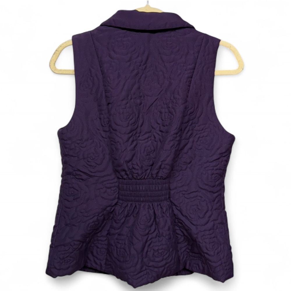Jenny Purple Rose Quilted Vest - Size Medium - Picture 7 of 7